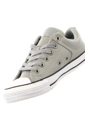 Converse Grey Leather CTAS High Street “OX Dolphin” Shell Toe Sneakers Size